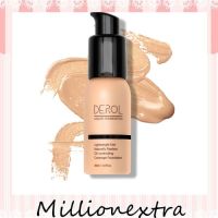 millionextra Derol รองพื้น หน้าฉ่ำเงา ดูเป็นธรรมชาติ ติดทนนาน ไม่หลุดออก Liquid Foundation Waterproof (8Colors) Englishpackaging DEROL คอนซีลเลอร์  DR007-45