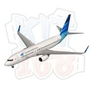 Mô hình giấy Máy bay Garuda Indonesia Boeing 737-800
