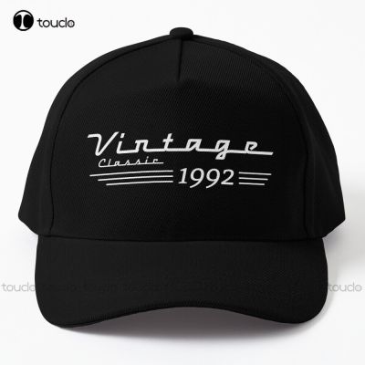 Vintage Classic 1992 - 30Th Birthday Gift | 30 Years Old White Baseball Cap Funny Trucker Hats Cotton Denim Caps Harajuku Funny