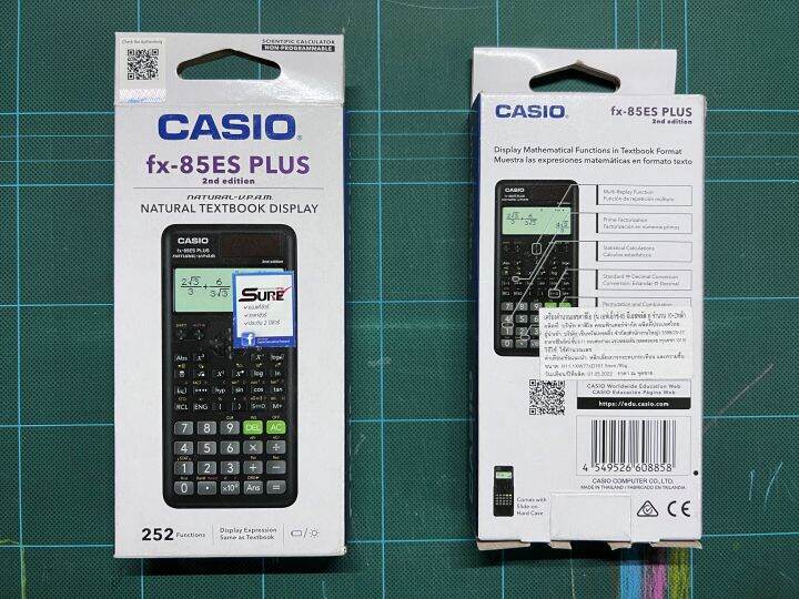 Calculatrice Scientifique Casio 252 Fonctions - Non Programmable, Affichage Naturel, Idéale Pour Lycée Et Université
