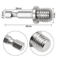 14 Hex Shank เจาะอะแดปเตอร์ M14สกรูเกลียวเชื่อมต่อ Rod Angle Mill Handle เครื่องบดขัดไฟฟ้าเครื่องมือ Accessories