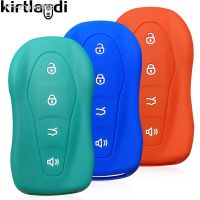 Silicone Key Case Holder Shell For Geely Tugella 2020 Boyue Atlas Pro Gili Tugella Car Key Cover Remote Protection Keychain Skin