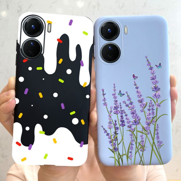 เคส-y16-vivo-ฝาครอบ-v2204-vivo-เคสโทรศัพท์ออกแบบซิลิโคนนิ่มสีด้าน2023สำหรับ-vivo-y16-y-16