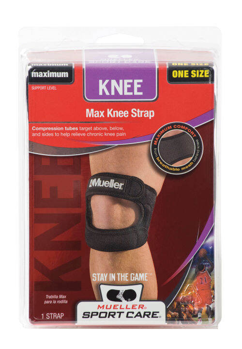 Mueller® Max Knee Strap Black (One Size Fits Most) Lazada PH
