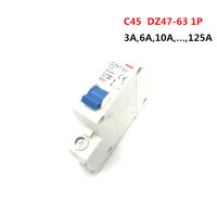 【✔In stock】 daijiao93929 สวิตช์ลมพลาสติก Dz47-63 3-125a 230/400V สำหรับใช้ในครัวเรือน Short Circui ป้องกันแบบเบรกเกอร์ขนาดเล็ก1P