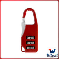 Wisell กุญแจล็อคกระเป๋าเดินทาง แบบตั้งรหัส 3หลัก กุญแจล็อคเอนกประสงค์ Luggage lock มีสินค้าพร้อมส่ง