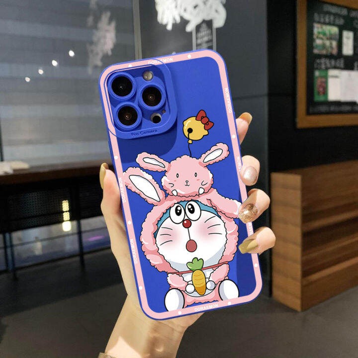 เคสสำหรับ-xiaomi-โทรศัพท์-m3-poco-m4-m5-x3-x4-x5โปร5g-c40-c55ชุดนอนการ์ตูนโดราเอมอนฝาครอบขอบสี่เหลี่ยมฝาครอบป้องกันเลนส์เต็ม