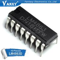 10 pcs LM4863D DIP16 LM4863 DIP-16 4863D amplificador de áudio IC