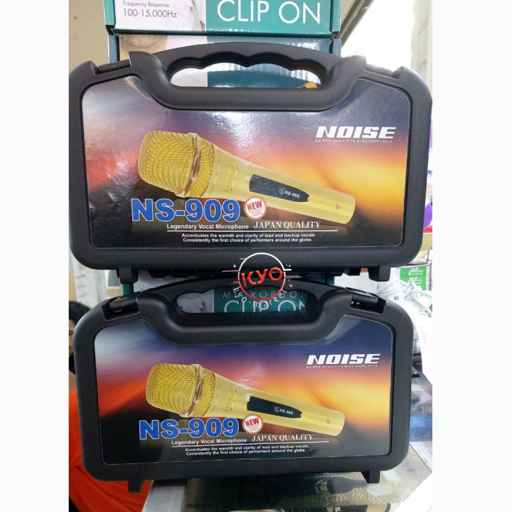 Microphone Kabel Warna Gold Desain Elegan Dan Simple Noise NS909 Bahan