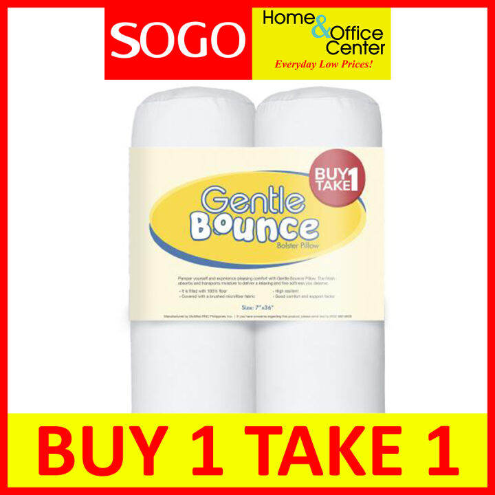 Uratex Bolster Pillow (Gentle Bounce) Buy 1, Take 1 Lazada PH