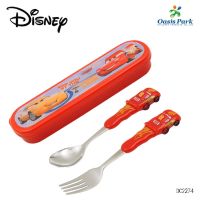 Disney Childrens Tableware Stainless Steel Baby Spoon Fork Set Portable Learning Spoon Baby Training Spoon