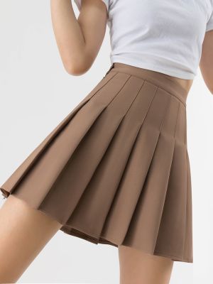 ‘；’ High Waist Pleated Skirt Slim A-Line Mini Harajuku Punk  Female Summer Gothic Clothes Korean Fashion Clothing