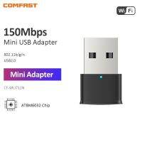 Comfast 150Mbps 2.4กิกะเฮิร์ตซ์การ์ดเน็ตเวิร์กไร้สายมินิยูเอสบีไวไฟอะแดปเตอร์802.11N USB2.0ตัวรับสัญญาณ Wifi เครื่องส่งสัญญาณป้องกันผู้ไม่ได้รับอนุญาต CF-WU712N