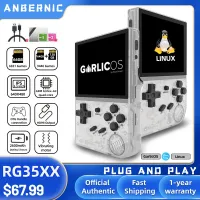 ANBERNIC RG35XX Updated Portable Retro Handheld Game Console 3.5-Inch IPS HD Screen Childrens Gift Linux Dual Systems Garlicos