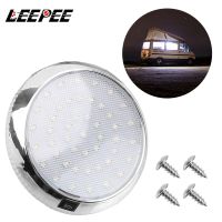 LEEPEE ไฟสีขาวตกแต่งรถ46LED 12V รถยนต์โดมไฟเก๋งไฟอ่านหนังสือหลังคาเพดานอุปกรณ์เสริมสำหรับไฟรถยนต์