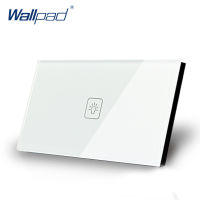 Doorbell Wallpad USAU Standard Touch Switch AC 110~250V White Wall Light Switch 110-250V