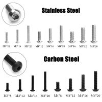 10/50 Buah M2 M3 M4 M5 M6 304 Baja Tahan Karat/Baja Karbon Hex Hexagon Tombol Soket Kepala Bulat Baut Sekrup Allen