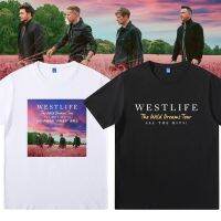 2023 High quality new style westlife West City Boys concert same style short-sleeved T-shirt support peripheral pure cotton loose summer tops