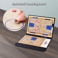 Portable Coaches Board with Dry Erase Basketball Coaching Board for Training with Marker Pieces 2-in-1 Pen Magnetic Tactic Board