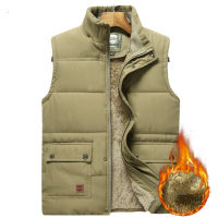 Mens Large Size Clothing Winter Vest Jackets Sleeveless Coat  Fur Fashion Big Size 8xl Male Warm Waistcoat Fleece Vest Men