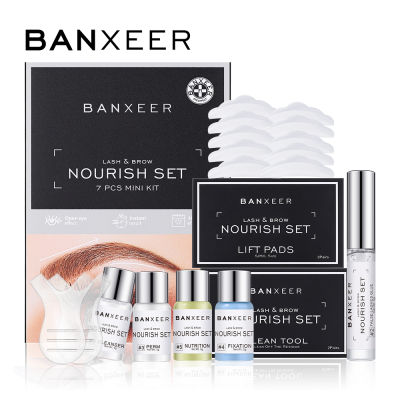 BANXEER Lash&amp;Brow Lift Kit Brow Sculpt 2 IN 1 Eyelash Extension Eyebrow Enhance Styling For Semi-Permanent Curling Perming