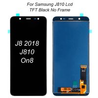 จอ J810ขนาด6.0นิ้วสำหรับหน้าจอสัมผัส Lcd ของ Samsung Galaxy J8 2018การหน้าจอดิจิตอลชิ้นส่วน J800พร้อมเครื่องมือ