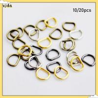 VJDA 10/20pcs ใหม่ล่าสุด 4 สี Mini Ultra-small D-หัวเข็มขัด อุปกรณ์เสริมกระเป๋าตุ๊กตา ปุ่มเข็มขัด หัวเข็มขัดตุ๊กตา DIY