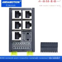 เทอร์มินัลการถ่ายโอน RJ45กันแบบบล็อกเทอร์มินัลบล็อก23456รูพอร์ตเครือข่ายแบบฮับโมดูลเทอร์มินัล