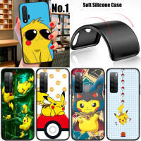 XMX27 Cute Cartoon Pikachu อ่อนนุ่ม High Quality ซิลิโคน TPU Phone เคสโทรศัพท์ ปก หรับ Huawei Nova 7 SE 5T 4E 3i 3 2i 2 Mate 20 10 Pro Lite Honor 20 8x