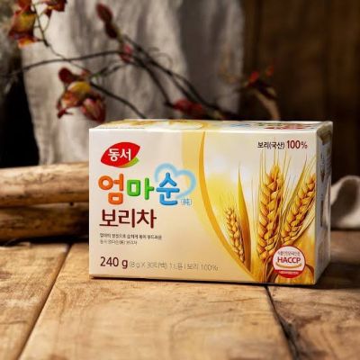 ชาเกาหลี ชาเพื่อสุขภาพ dongsuh ชาข้าวบาร์เลย์ dong suh mom pure barley tea 240g (8g x 30Tซอง) [동서] 엄마순 보리차