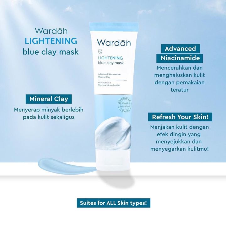 WARDAH LIGHTENING BLUE CLAY MASK G Lazada Indonesia