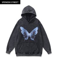 Spenzer.street | ?  erfly hoodies  เสื้อแขนยาว กันหนาว ฮู้ด เกาหลี เสื้อy2k ทราวิส 2pac ฮิต 2022  มาใหม่