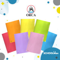 ORCA แฟ้ม แฟ้มใส่เอกสาร แฟ้มซองพลาสติก ชั้นเดียว A4 มีให้เลือก7สี