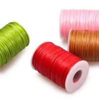 DIY Sewing Thread Durable Leather Flat Waxed Thread Cotton Cord String for DIY Handicraft Tool Hand Stitching Wax-Coated 1-1.2mm