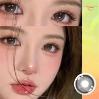 ??ส่งด่วน ส่งไว??คอนเทคแลนสายตา คอนแทคเลนส์ contact lens เกาหลี 14.5mm 1กล่อง /1คู่ น้ำตาล รายปี (12 เดือน) คอนแทกเลนส์ บิ๊กอายตาโต hapa kristin
