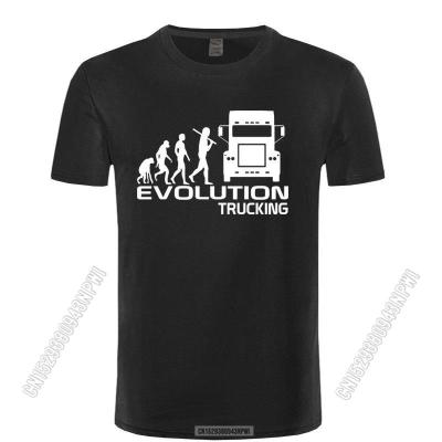 2022 Brand Clothing Evolution Trucking Truck Driver Cab Gift Ideas Funny T Shirt Men Cotton Stylish Chic T-Shirt Top Camiseta