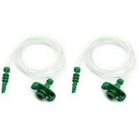 2Pcs 1M 39.41 inch Length Air Tubing 10Cc Glue Dispenser Syringe Adapter