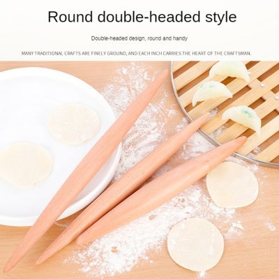 WoodenFrench Handle Rolling Pin Dough Roller Baking Rolling Pin Reusable Wood Dough Roller Children Fondant Pasta Gift