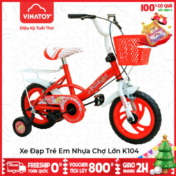 Xe đạp trẻ em Nhựa Chợ Lớn 12 inches K104 Dành Cho Bé Từ 2 – 3 Tuổi – M1798-X2B