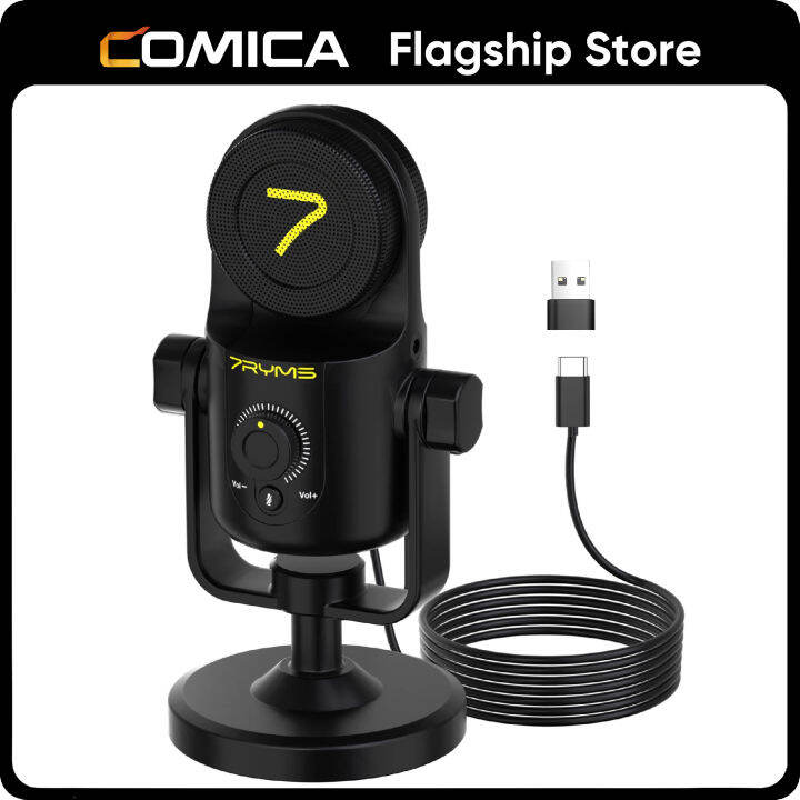 7RYMS SRUSB Mini USB Microphone Cardioid Condenser Gaming Mic Metal