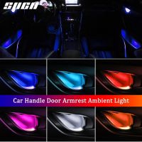 4PCS Atmosphere Light Auto Interior Inner Door Bowl Handle Armrest Light Car Ambient Light For Mazda 2 3 5 6 CX-3 CX-5 CX-9 MX-5