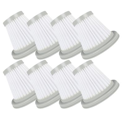 Filters 8Pcs for Deerma DX118C DX128C Vacuum Cleaner Accessories Elements Sweeping Robot Replacement Part Cleaning