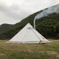 New Ultralight Outdoor Camping Teepee Pyramid Tent Shelter Awning With Snow Skirt With Chimney Hole Backpacking Tents