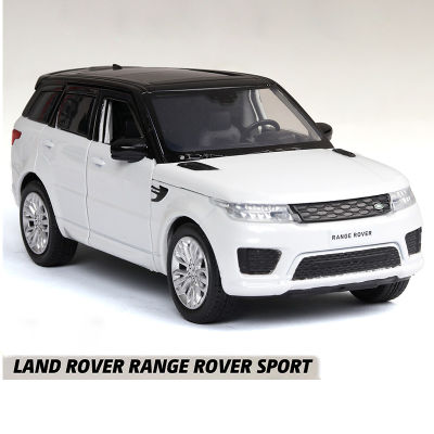 หล่อรุ่น 1:32 สำหรับ for Land Rover Range Rover Sport เด็กของเล่นประตูเปิดแสงและเสียงล้อแม็กรถยนต์ของเล่นของขวัญ