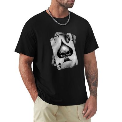 Ace Of Skulls T-Shirt Man Clothes T Shirts Mens Graphic T-Shirts