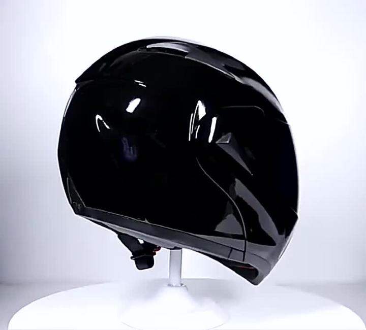 Full Bluetooth Helmet Flip Up Visor Dual Cascos DOT Cool Motorcycle