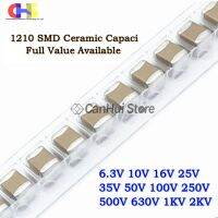 【CW】 20Pcs 1210 SMD Capacitor 3225 1uF 2.2uF 4.7uF 10uF 22uF 47uF 100uF 220uF 104 105 106 K 6.3V 10 16 25 35 50 250 V 1KV 2KV