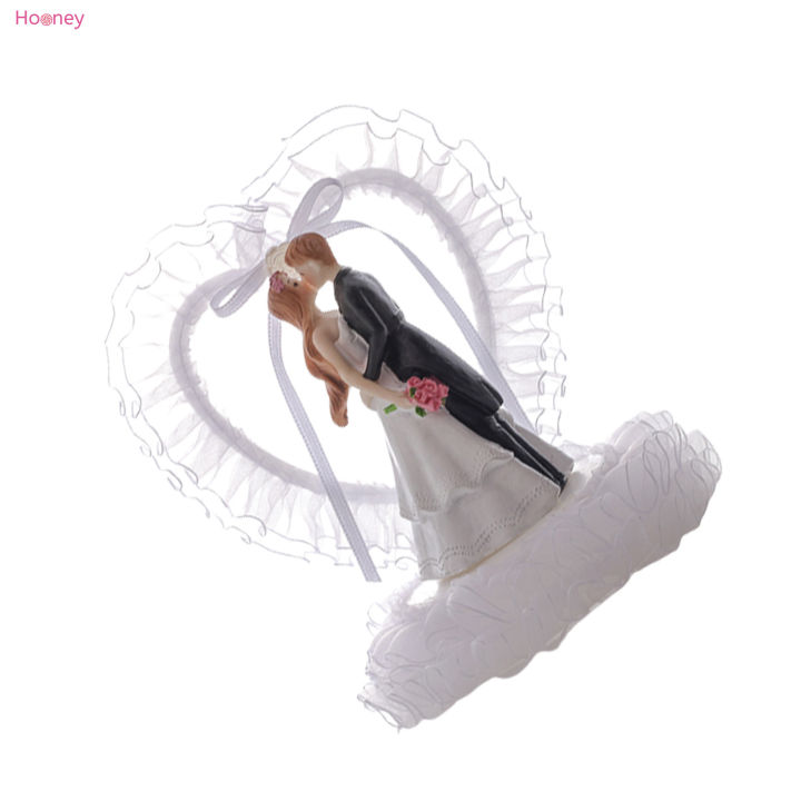 hooney-ตกแต่งหน้าเค้กท็อปเปอร์เค้กตุ๊กตาคู่แต่งงานของขวัญที่ระลึกโรแมนติกสำหรับตกแต่งงานหมั้น