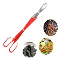 BBQ Charcoal Tongs Aluminum Long Handle Barbecue Pliers Grilled Food Clip Barbecue Carbon Clamp Heat-resistant Tongs BBQ Tools Cooking Utensils