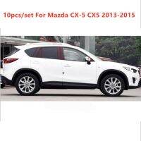 10Pcs/Set Car Stickers Glossy Door Window Pillar Post Covers Trim For Mazda CX-5 CX5 2013-2015 Exterior Car Accessories Bumper Stickers Decals  Magnet